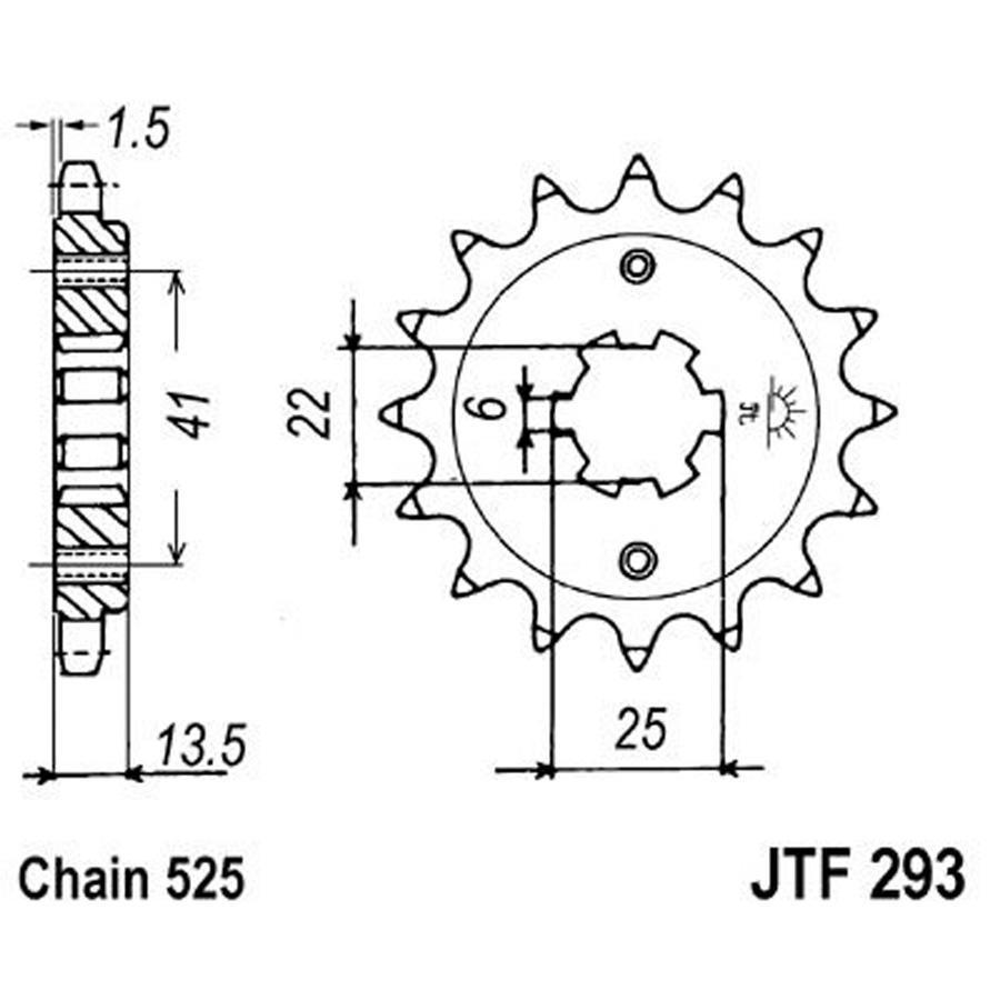 PIÑON JT 293 16T 525