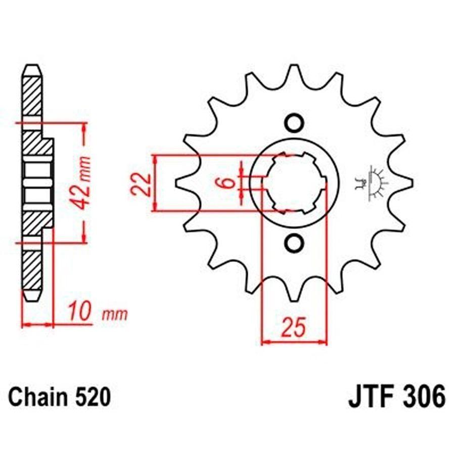 PIÑON JT 306 15T 520
