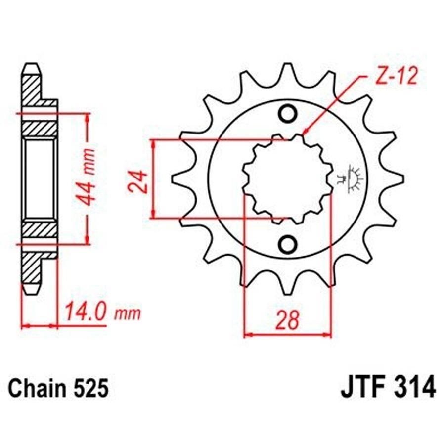 PIÑON JT 314 16T 525