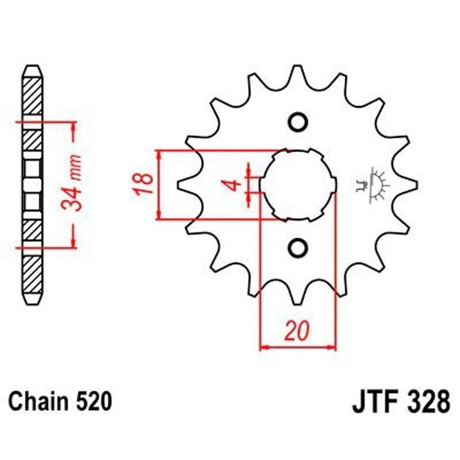 PIÑON JT 328 12T 520