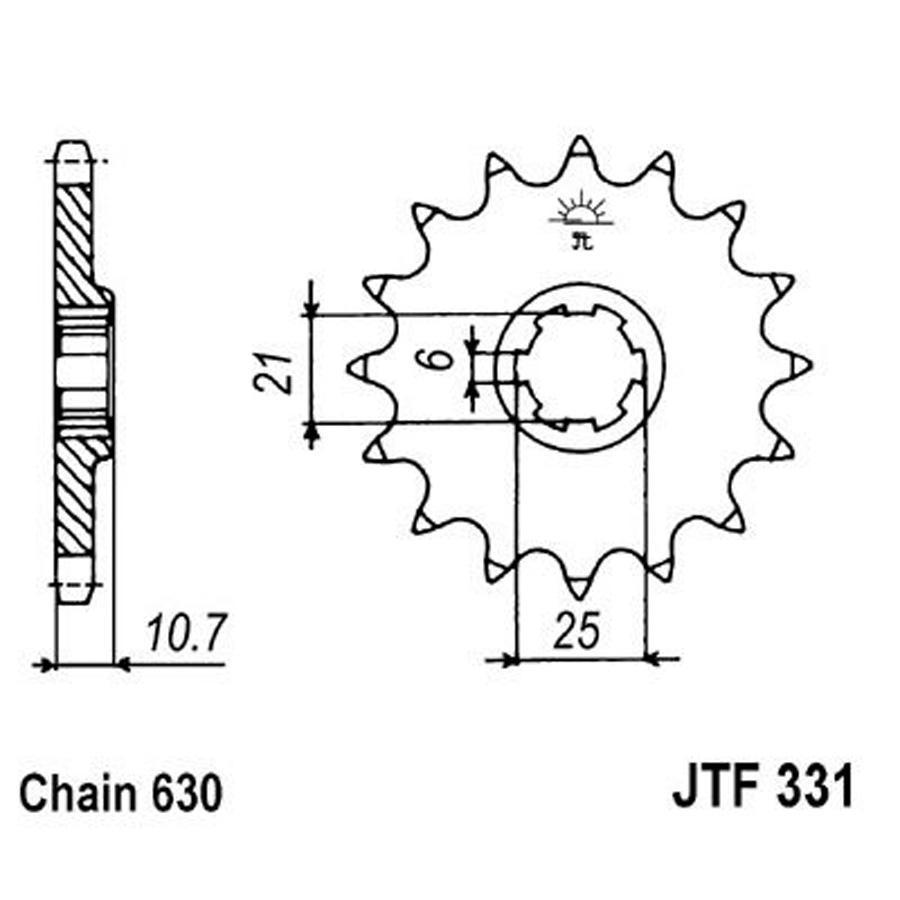 PIÑON JT 331 15T 630