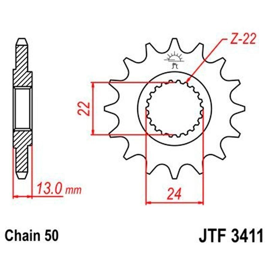 PIÑON JT 3411 16T 530