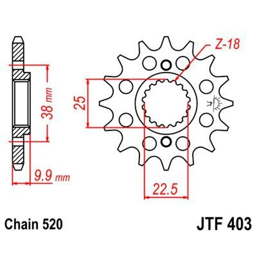 PIÑON JT 403 15T 520