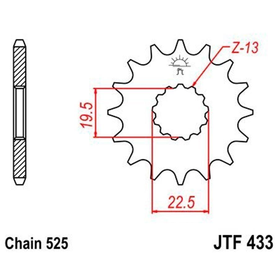 PIÑON JT 433 15T 525