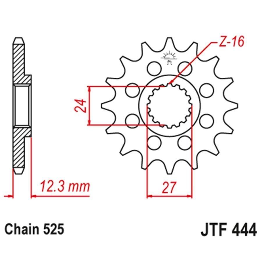 PIÑON JT 444 16T 525