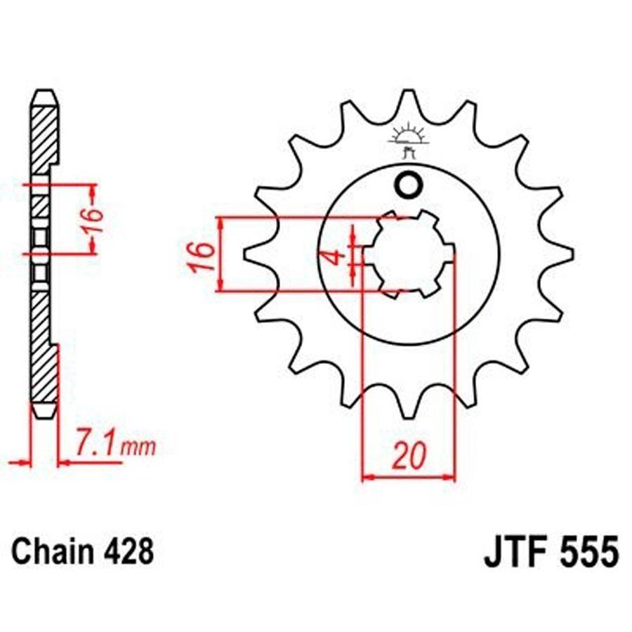 PIÑON JT 555 13T 428