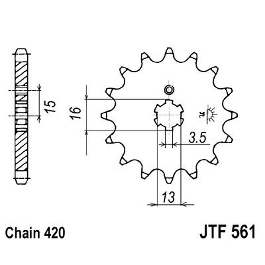 PIÑON JT 561 15T 420