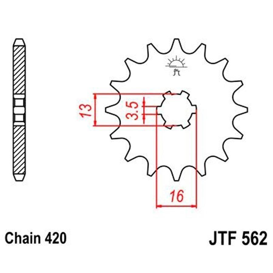 PIÑON JT 562 10T 420