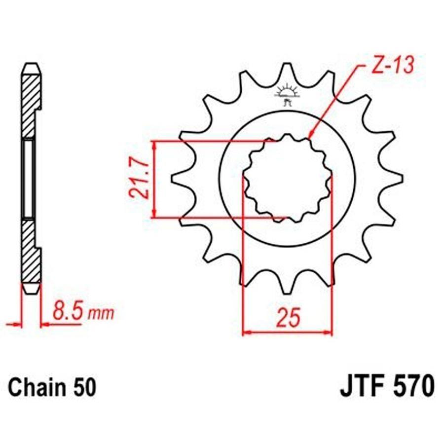 PIÑON JT 570 16T 530