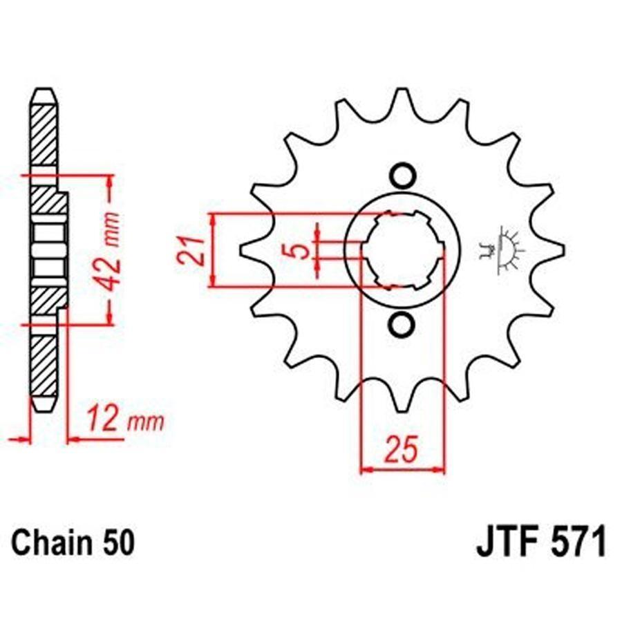PIÑON JT 571 17T 530