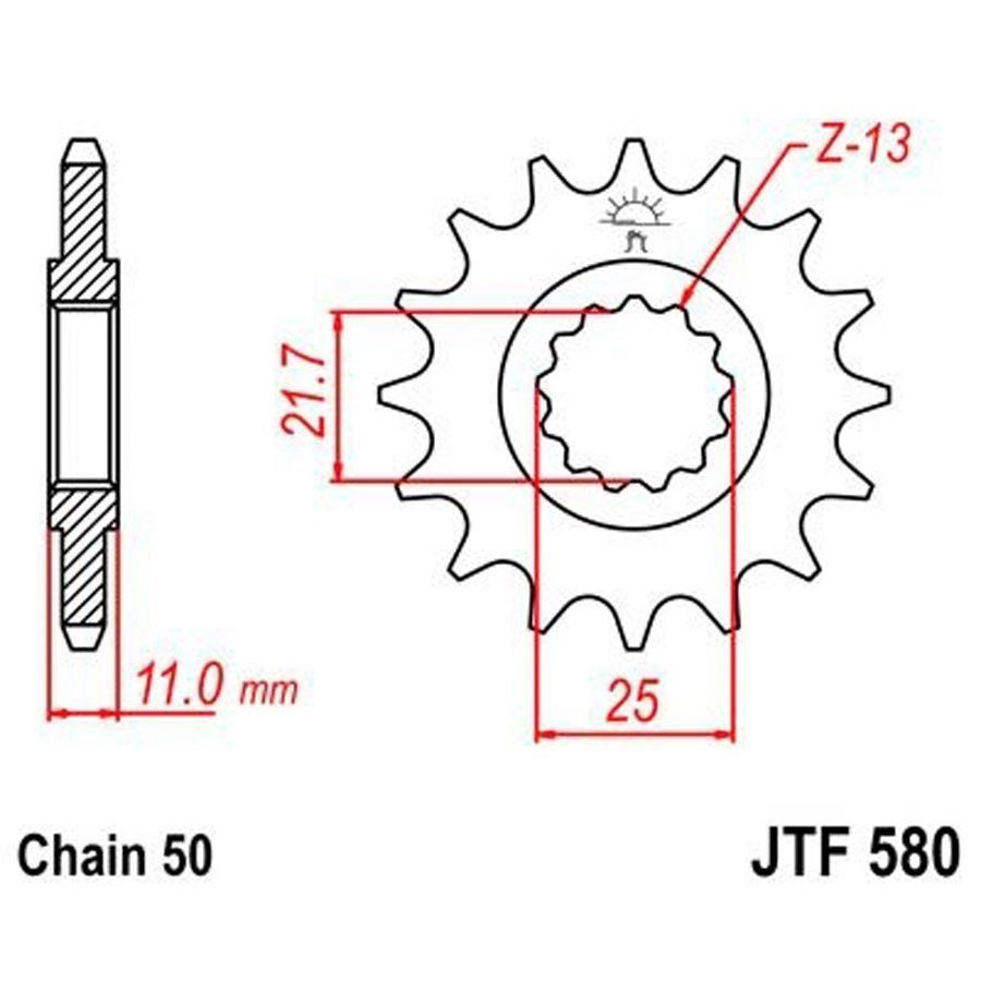 PIÑON JT 580 17T 530