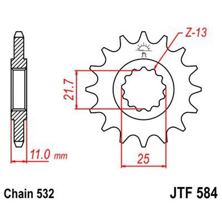 PIÑON JT 584 16T 532