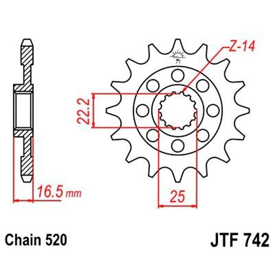 PIÑON JT 742 15T 520