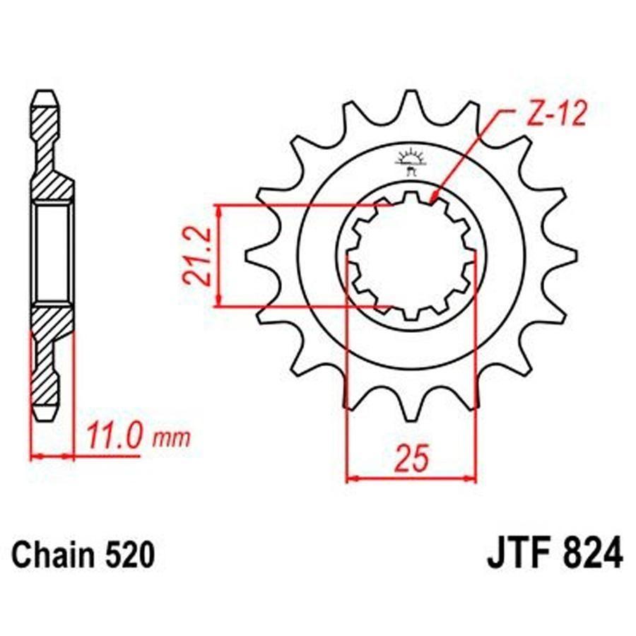 PIÑON JT 824 15T 520