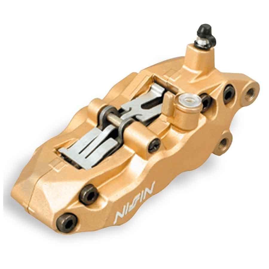 PINZA FRENO NISSIN 6 PISTONES IZQUIERDA - ORO  N640L