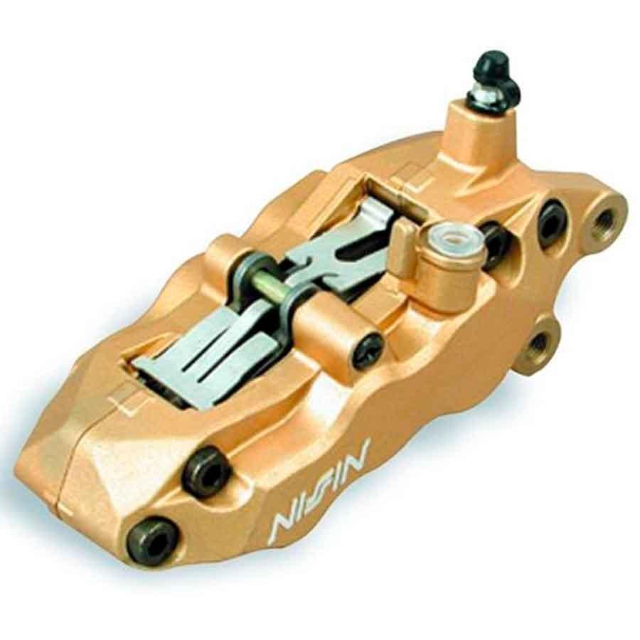 PINZA FRENO NISSIN 6 PISTONES DERECHA - ORO  N640R