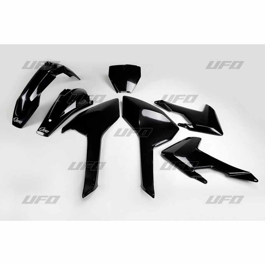KIT PLASTICA COMPLETO UFO HUSQVARNA COLOR NEGRO HUKIT616-001   65750
