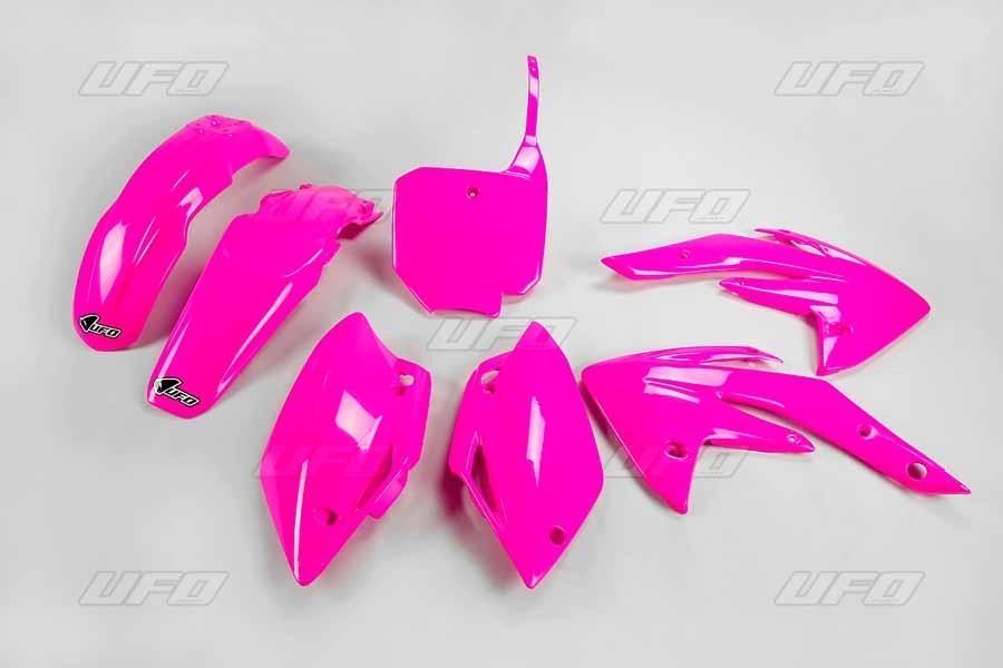 KIT PLASTICA COMPLETO UFO ROSA FLUOR  CR150R 07-17   78145081