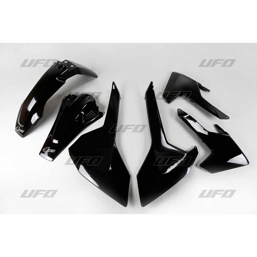 KIT PLASTICA COMPLETO UFO HUSQVARNA COLOR NEGRO HUKIT618-001   89605