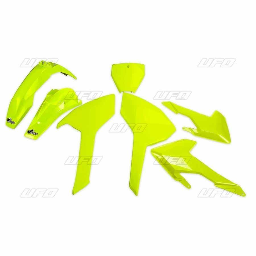 KIT PLASTICA COMPLETO UFO HUSQVARNA AMARILLO FLUOR HUKIT616DFLU   93212