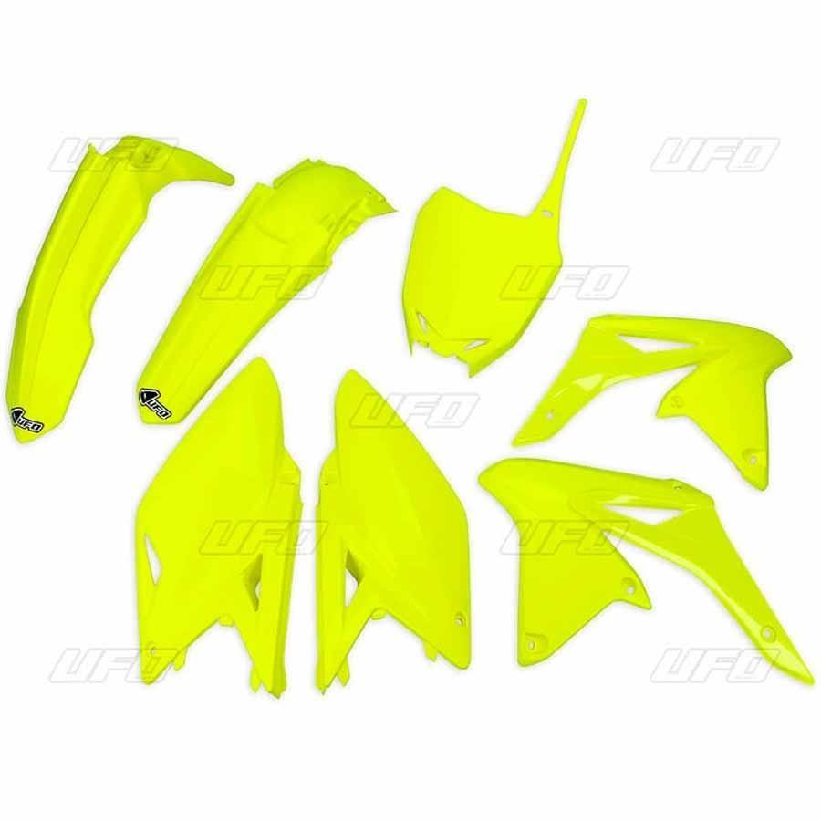 KIT PLASTICA COMPLETO UFO SUZUKI AMARILLO FLUOR SUKIT416DFLU   93216