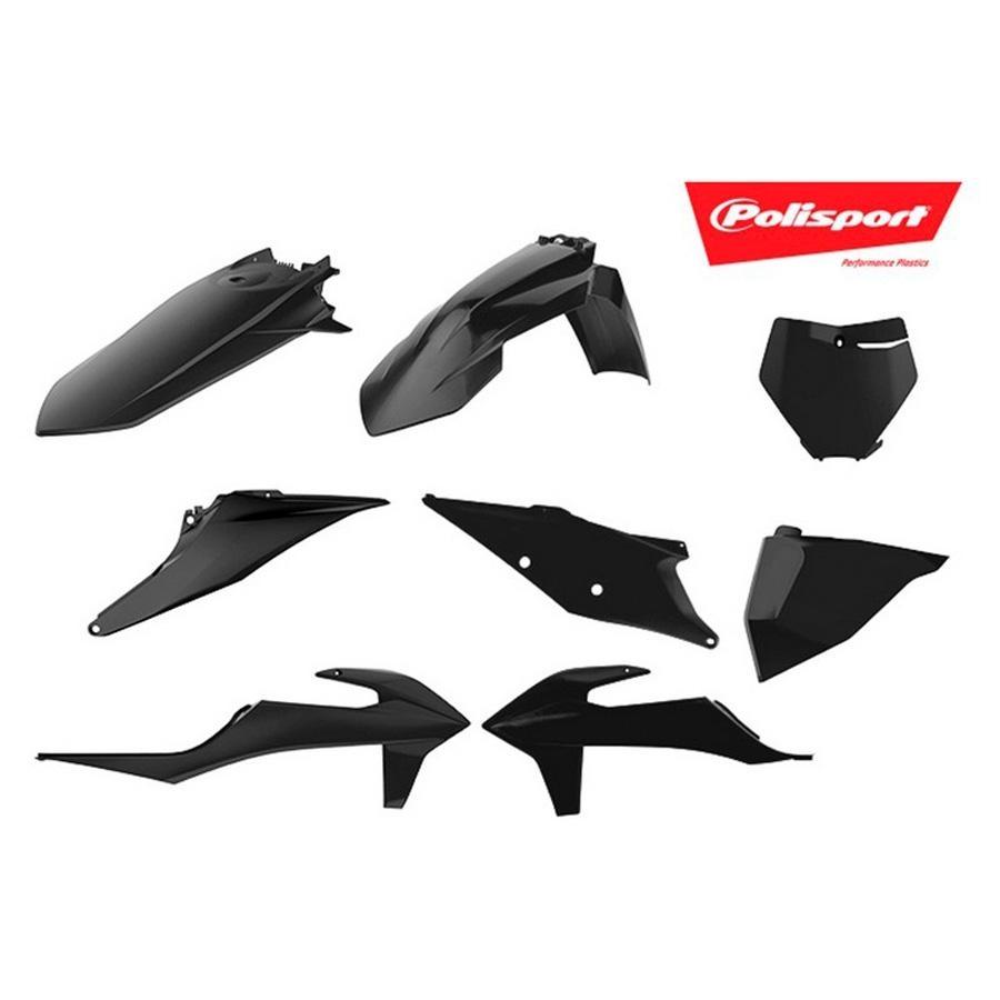 KIT PLASTICA COMPLETO POLISPORT SX / SX-F NEGRO    90810