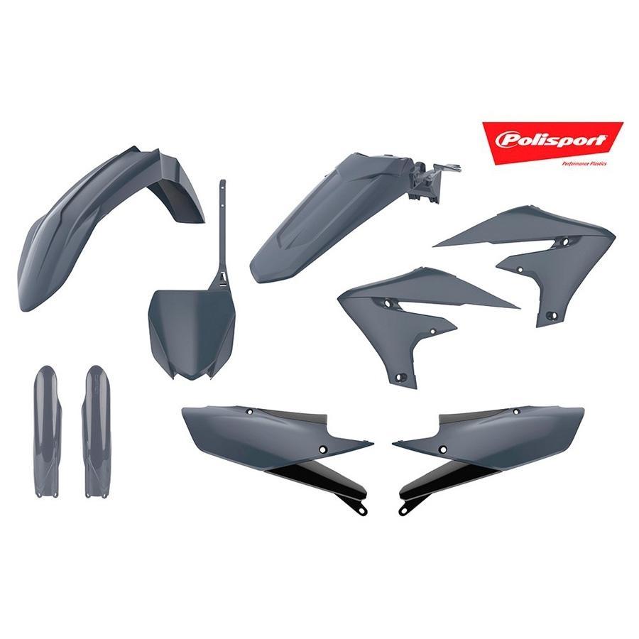 KIT PLASTICA COMPLETO POLISPORT YZ250F 19 YZ450F 18-19 GRIS NARDO GREY    90822