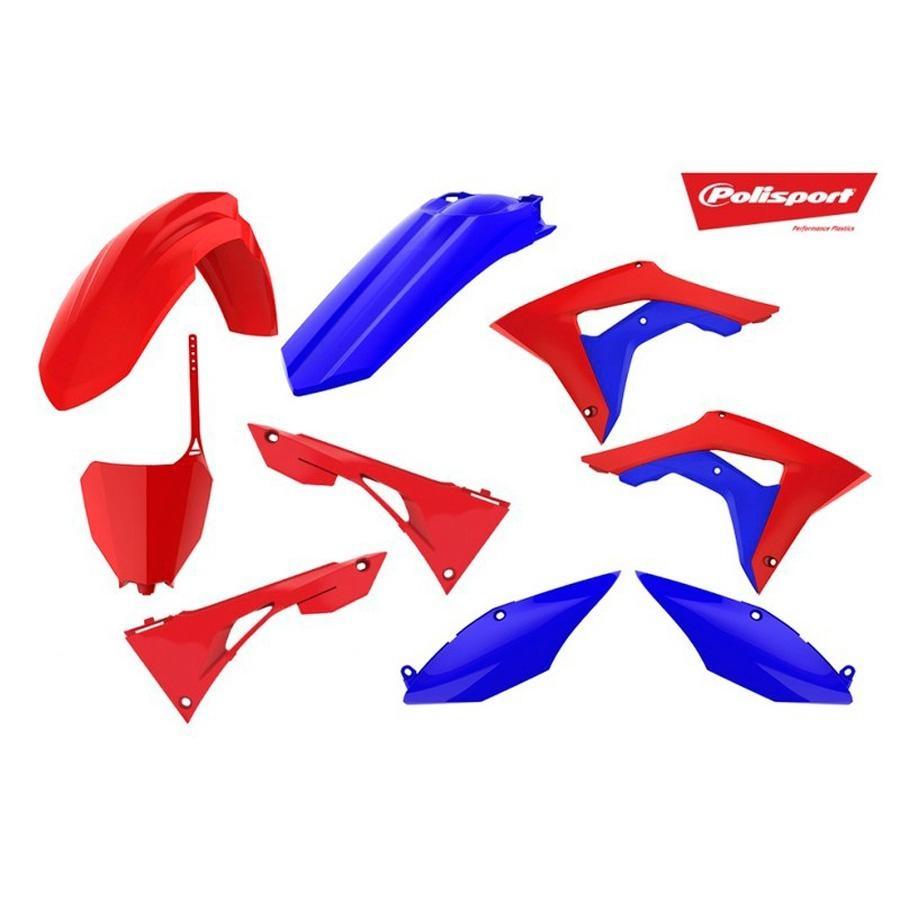 KIT PLASTICA COMPLETO POLISPORT CRF250/450R 18-19 ROJO / AZUL    90791