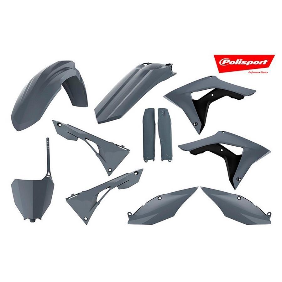 KIT PLASTICA COMPLETO POLISPORT CRF250/450R 17-18 GRIS NARDO GREY    90823