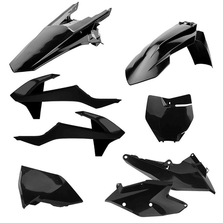 KIT PLASTICA COMPLETO POLISPORT KTM COLOR NEGRO 90709