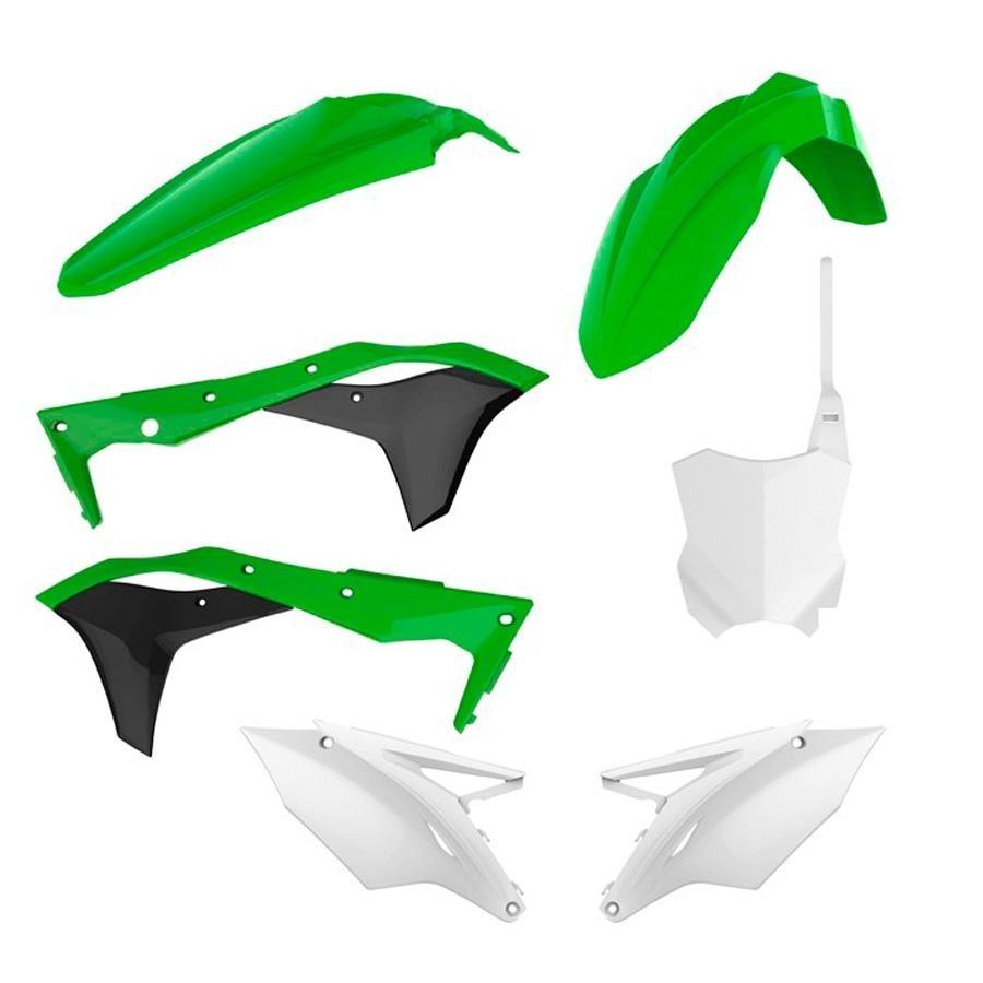 KIT PLASTICA COMPLETO POLISPORT KAWASAKI COLOR ORIGINAL 90713
