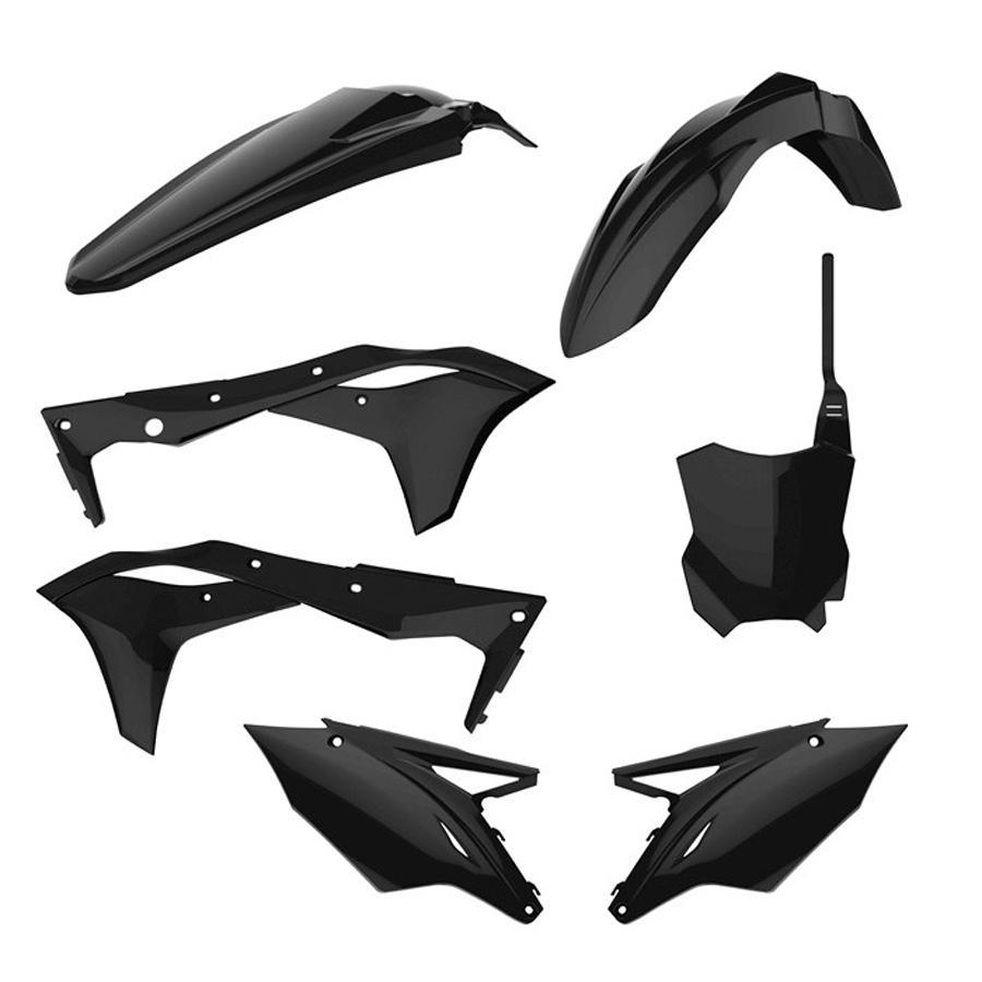 KIT PLASTICA COMPLETO POLISPORT KAWASAKI COLOR NEGRO 90715