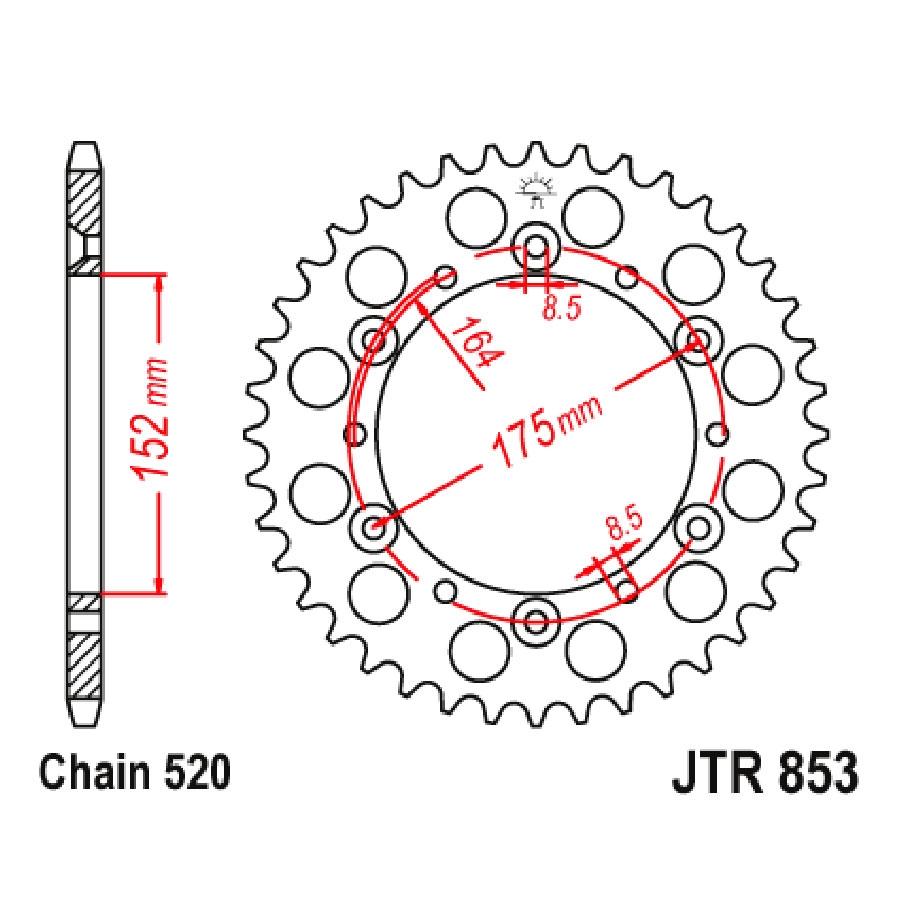 PLATO CORONA JT 853 51T J ERGAL