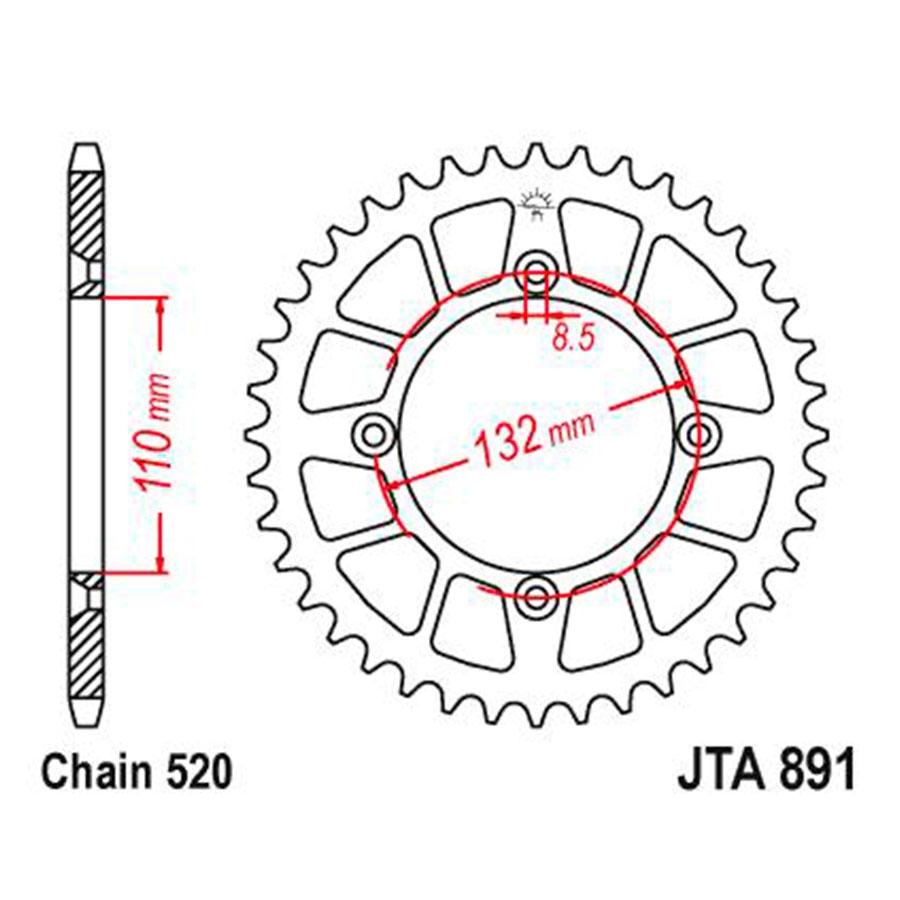 PLATO CORONA JT 891 48T J ERGAL