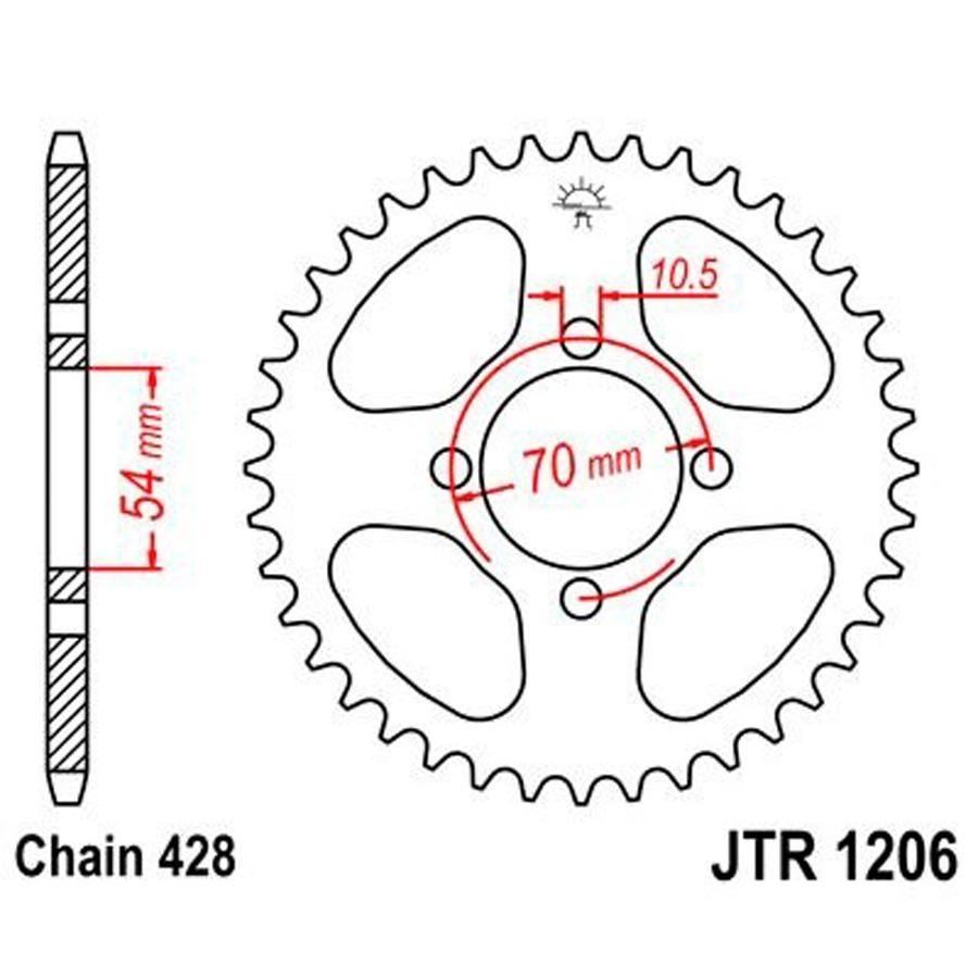 PLATO CORONA JT 1206 42T  428