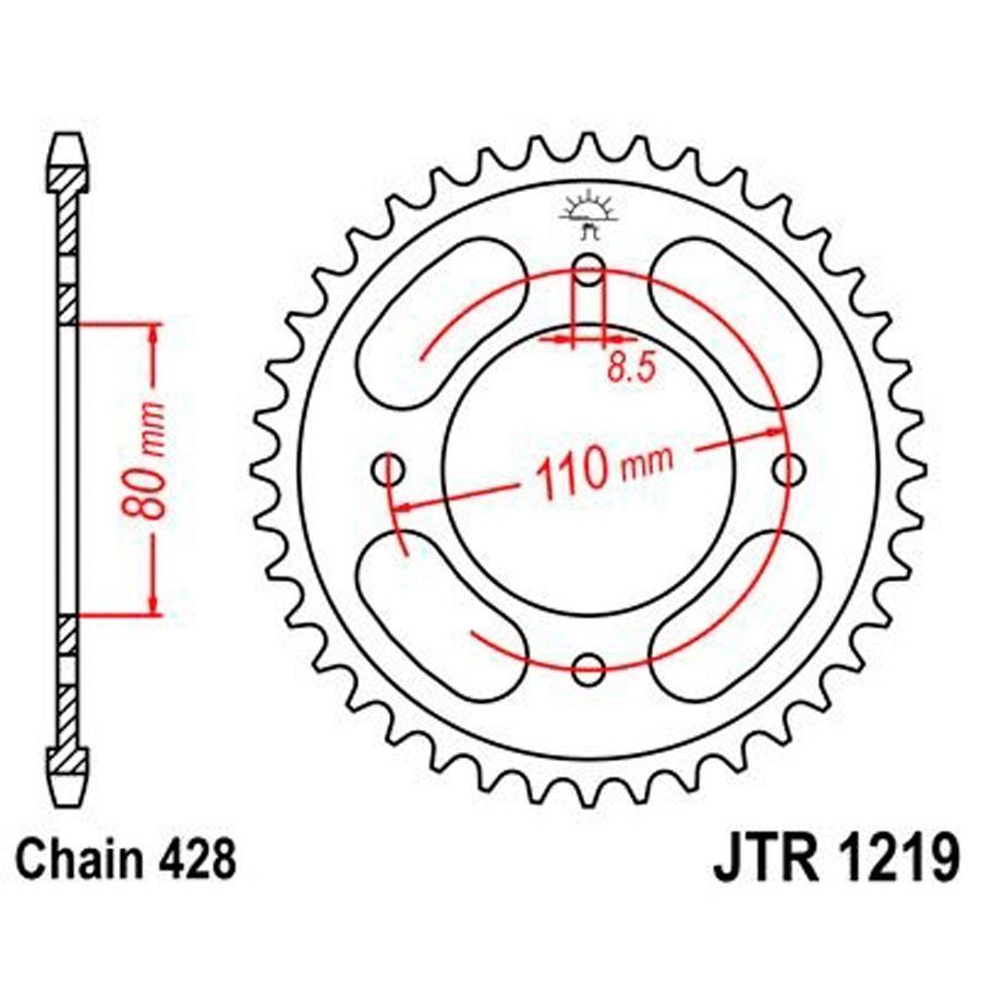 PLATO CORONA JT 1219 42T  428