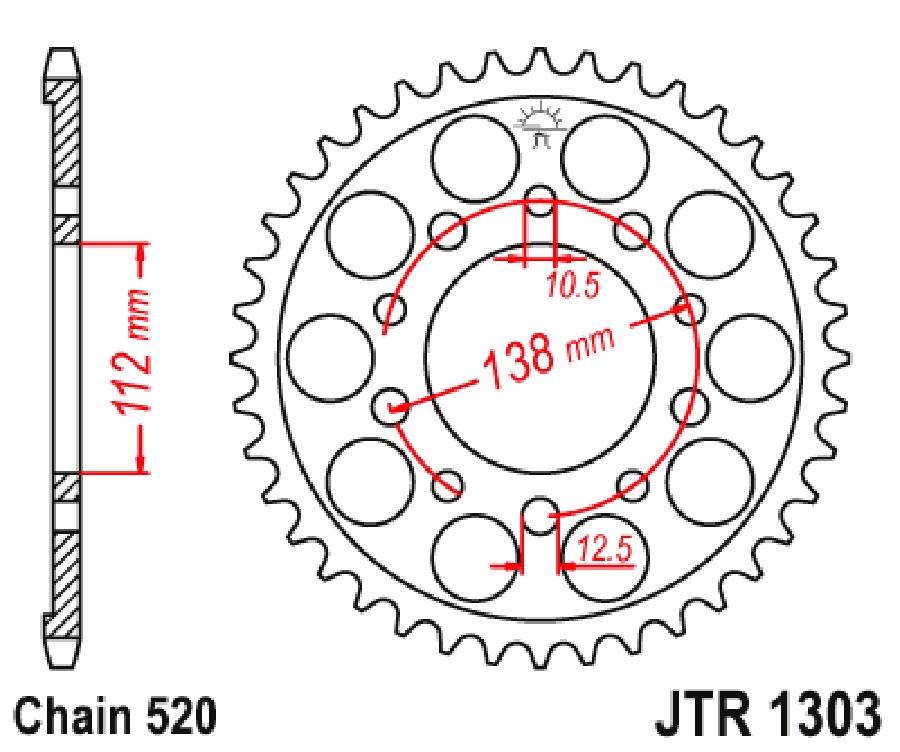PLATO 1303 43T  520 SUPERSPROX RFE1303X43BLK