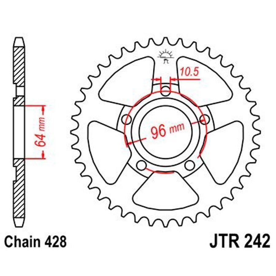 PLATO CORONA JT 242 53T  428