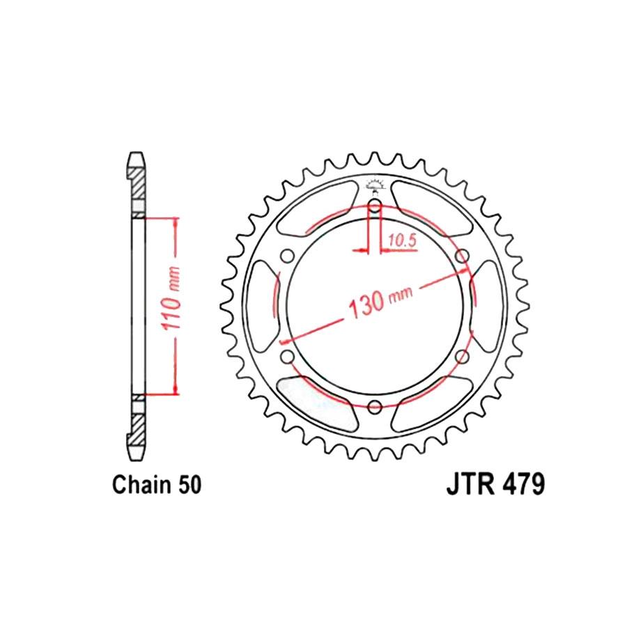 PLATO JT 479K 46T  520 SUPERSPROX RFE479X46BLK