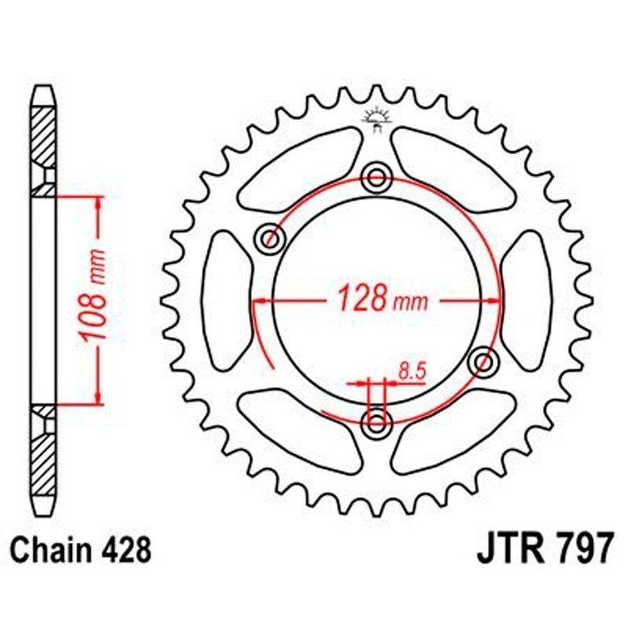 PLATO CORONA JT 797 51T  428