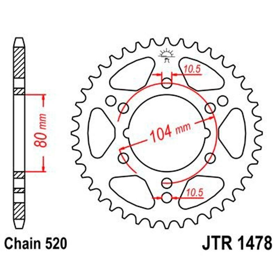 PLATO CORONA JT 1478 30T  520