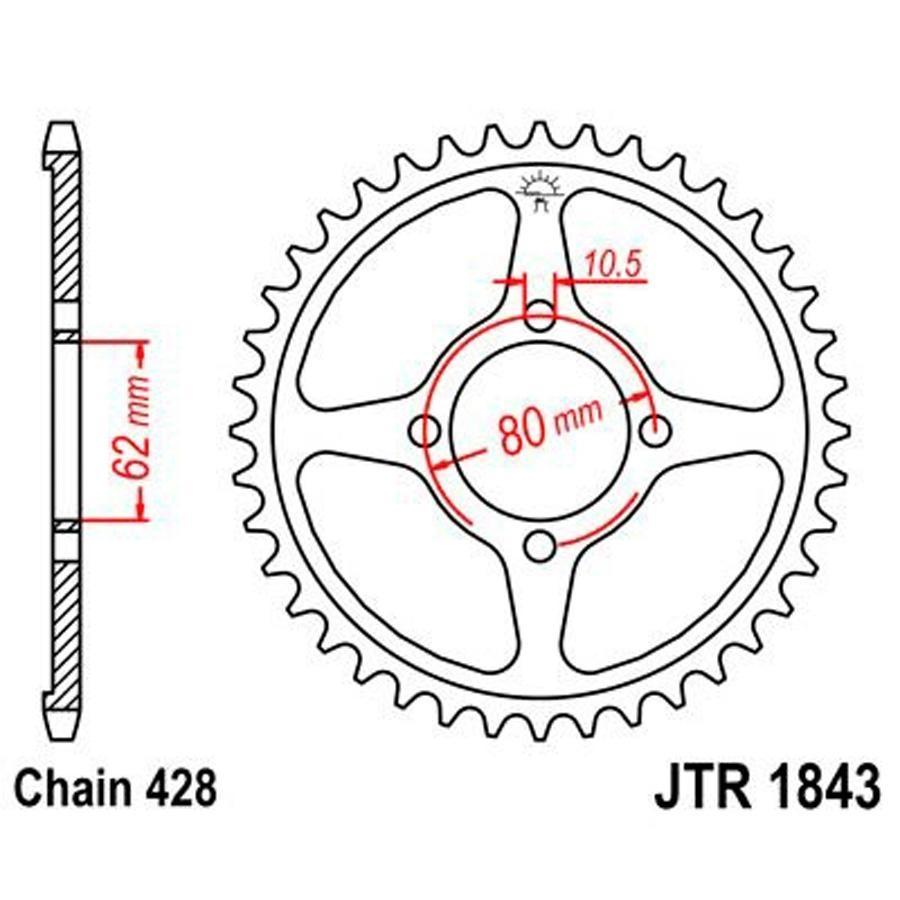 PLATO CORONA JT 1843 54T  428