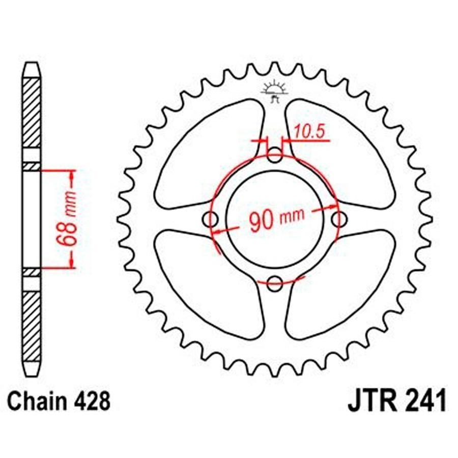 PLATO CORONA JT 241 53T  428