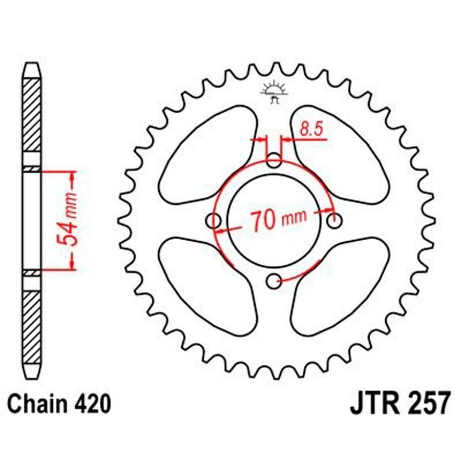 PLATO CORONA JT 257 40T  420