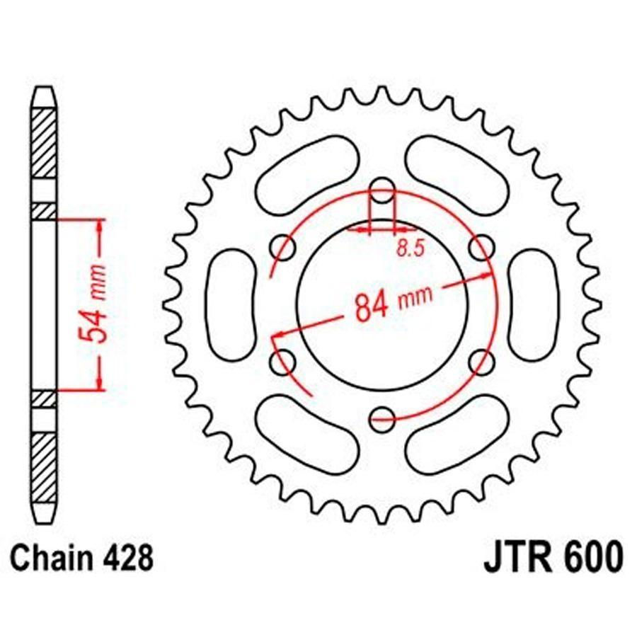 PLATO CORONA JT 600 52T  428