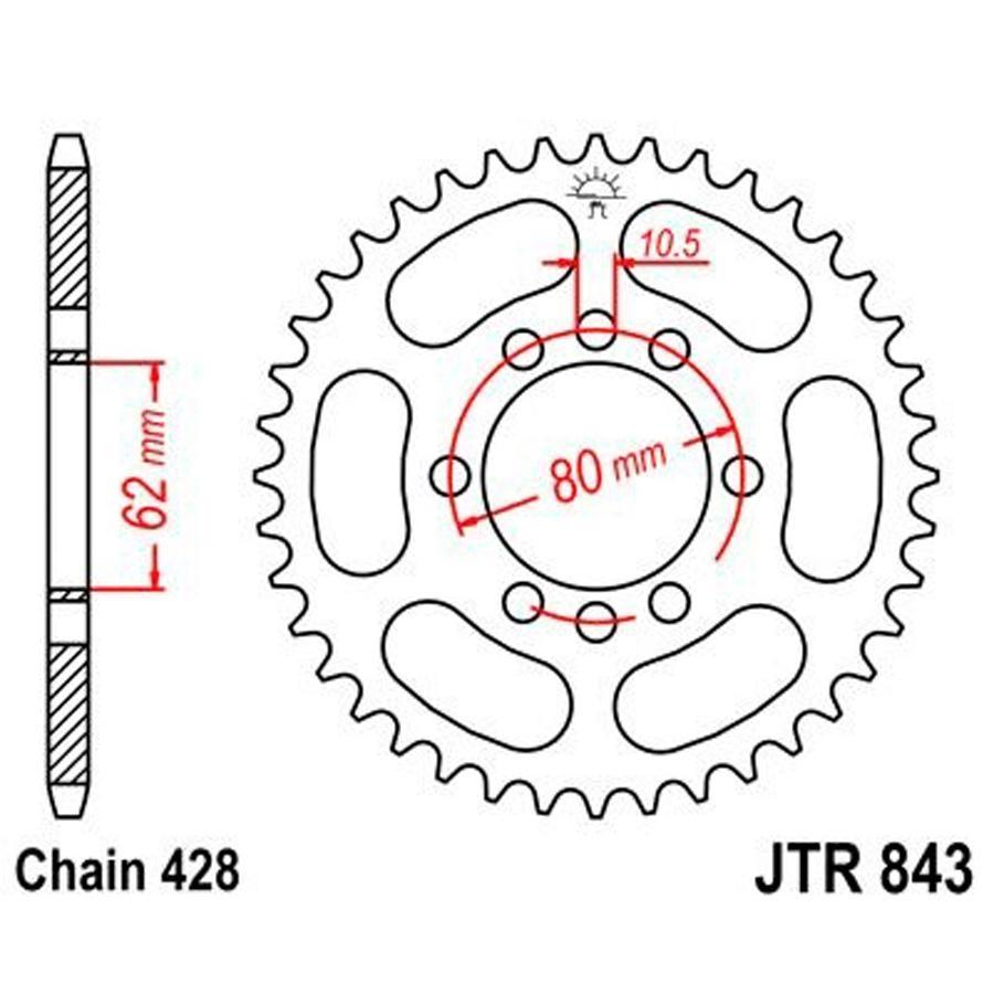 PLATO CORONA JT 843 51T  428