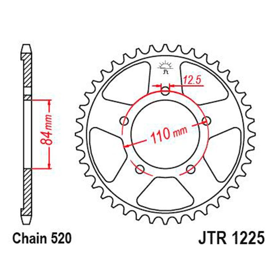 PLATO CORONA JT 1225  41T  ACERO