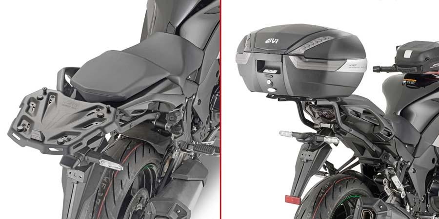 SOPORTE MALETA GIVI MONORACK P/M5-M7-M8-M9-M5M- .KAWASAKI.NINJA.SX.1000.2020 4130FZ