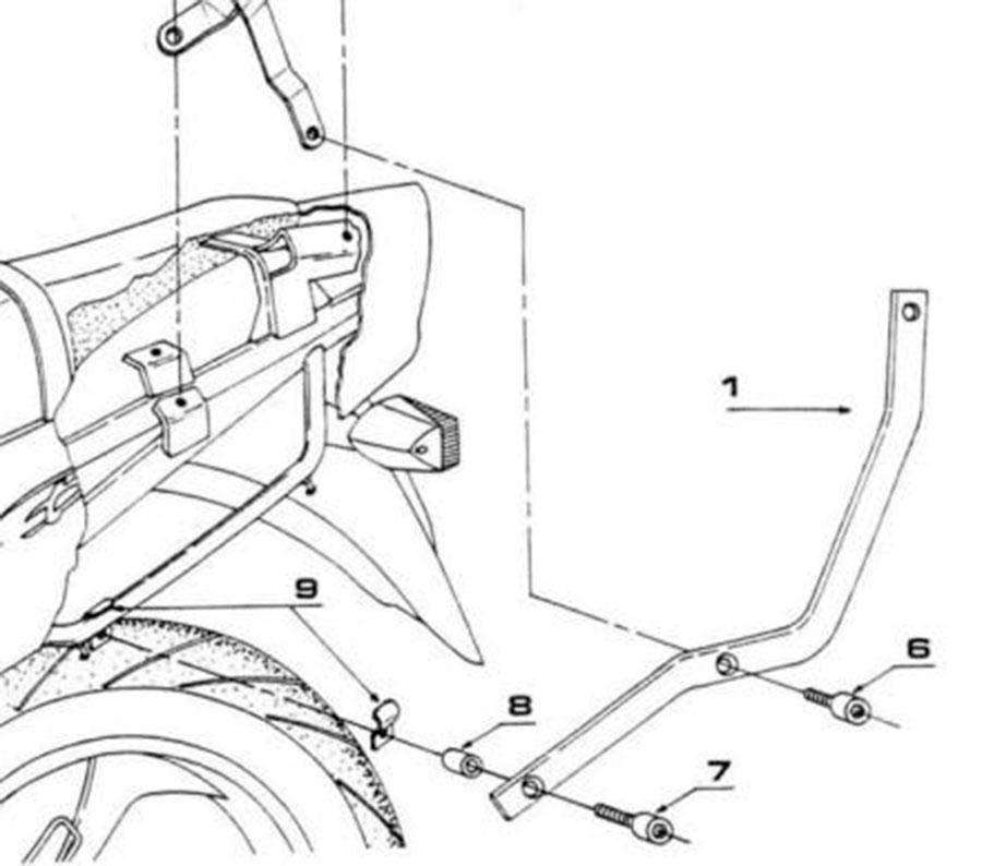 SOPORTE MALETA TRASERA MONORACK GIVI P/M3-MM SUZUKI.BANDIT.GSF.S.600-1200.96 99     511F