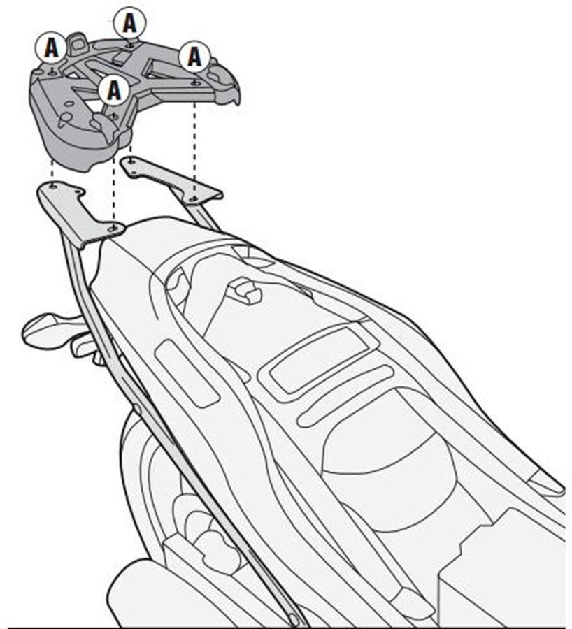 SOPORTE MALETA GIVI HONDA DCT 700   14'     1131FZ